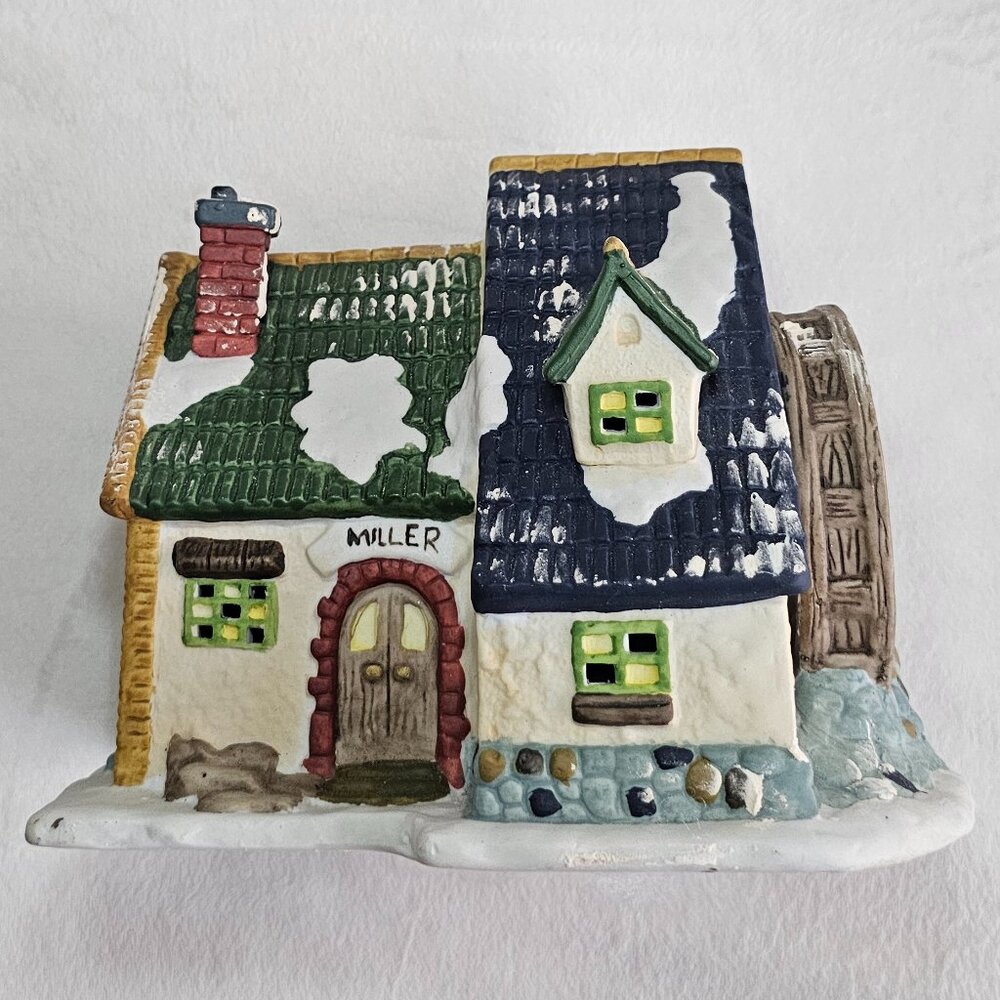 Vintage "Miller" porcelain house from the Dickens Collectables Towne Series
